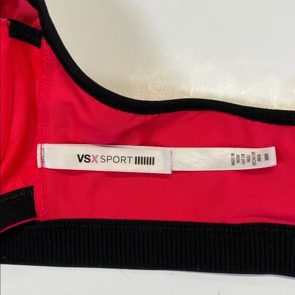 VSX Sport Victoria’s Secret Front Zip Sports Bra 36DD High Impact Red - Picture 9 of 11